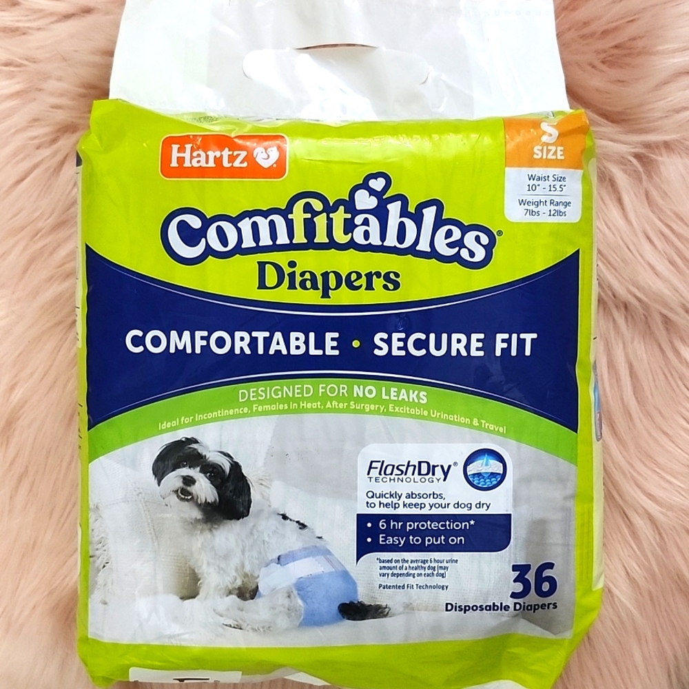 Brand New HARTZ COMFITABLES DISPOSABLE DIAPERS-S